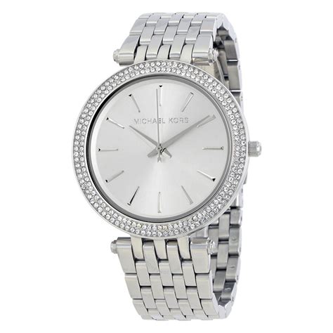 michael kors silver womens watch